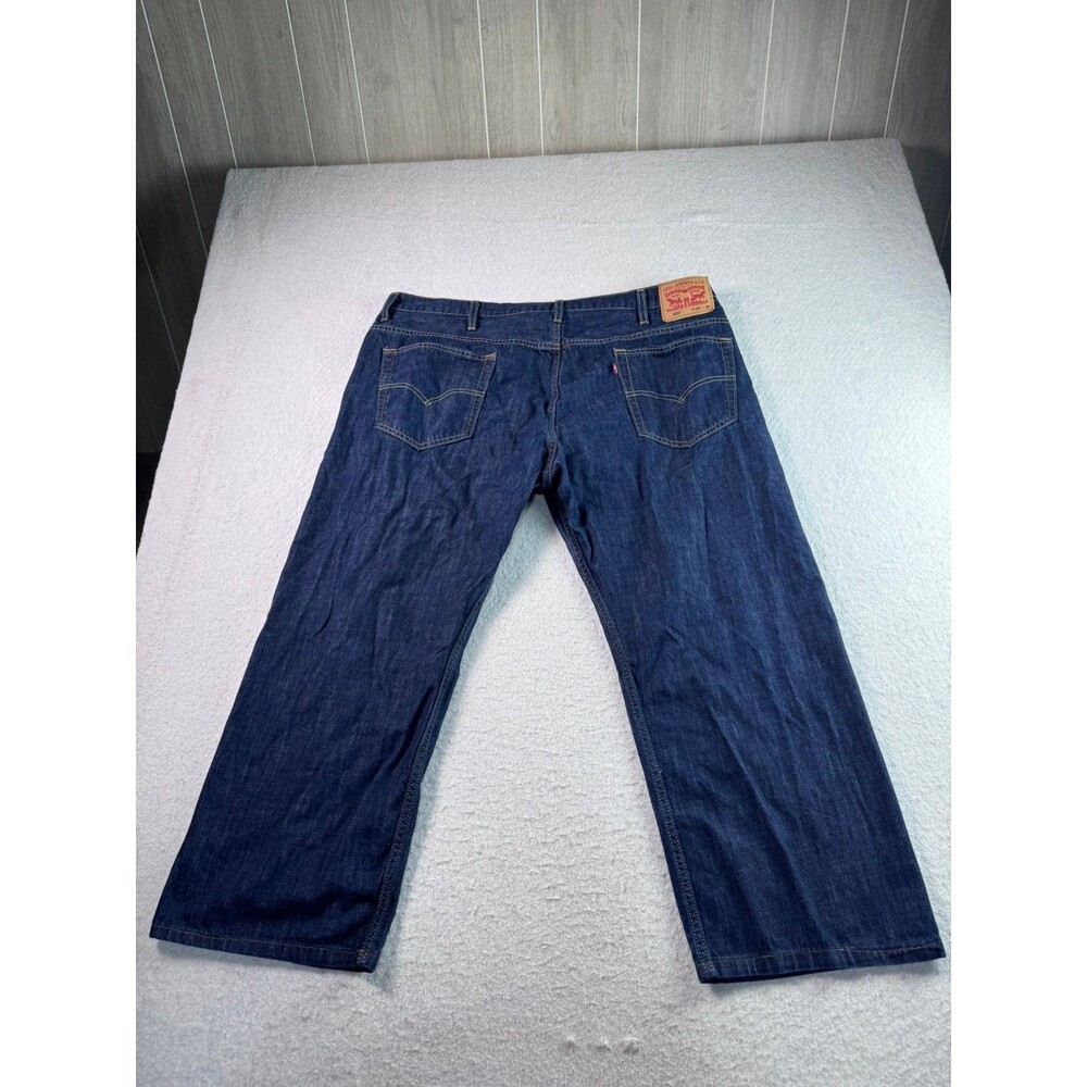 Levi's 569 Loose Straight Fit Men's Jeans Dark Wash Denim Size W42 L30 WaterLess